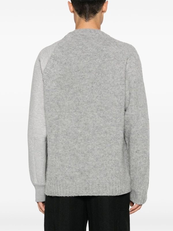 Wool Panel Sweatshirt