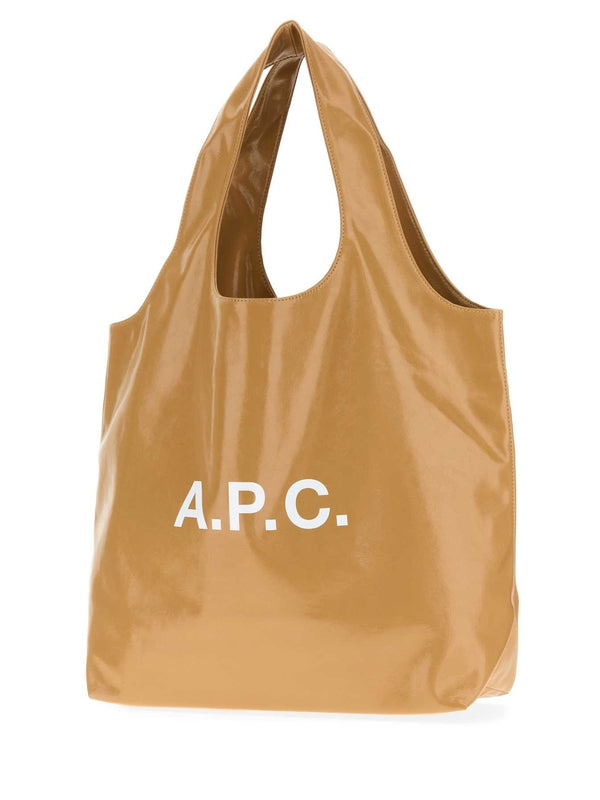 A.P.C. Beige Tote Bags
