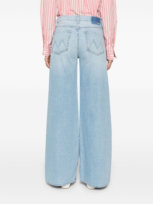 Flare Wide Cotton Denim Pants