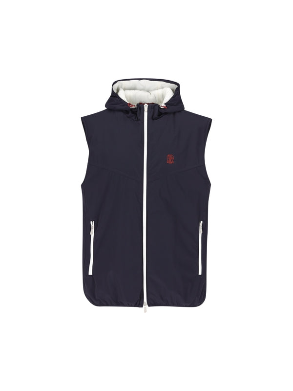 Brunello Cucinelli Navy Vests