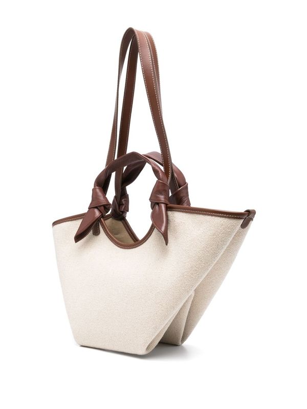 Leather Tie
  Canvas Tote Bag