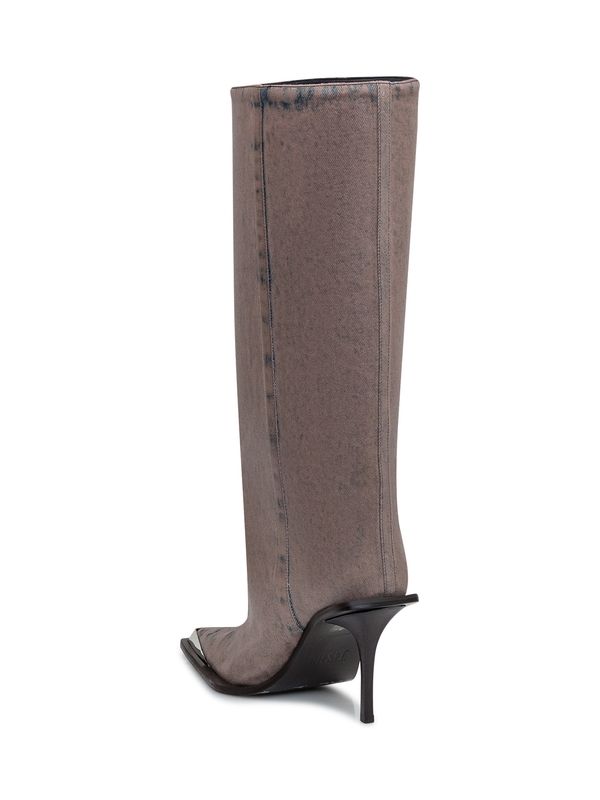 Tona 金属头牛仔高筒靴