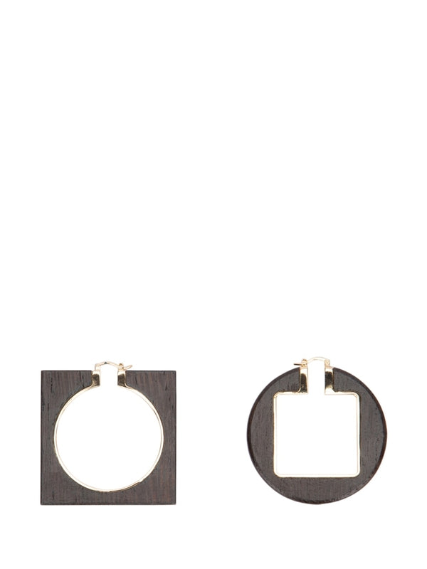 Rond Carre Hoop Earrings