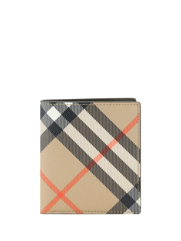 Vintage Check Canvas Bifold Wallet