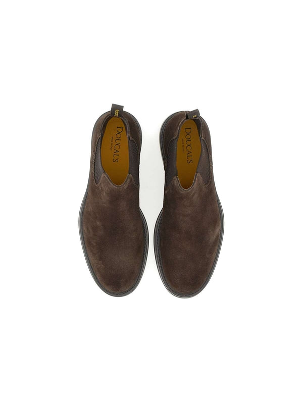 Brown Suede Chelsea Boots