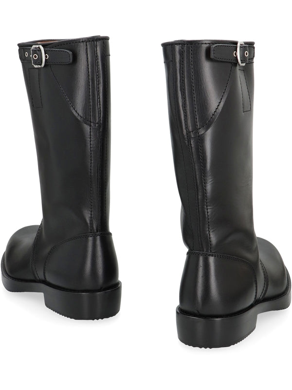 Dries Van Noten Black Middle Boots