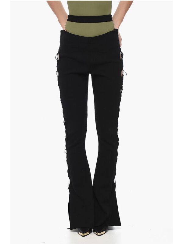 Cutout Flare Pants