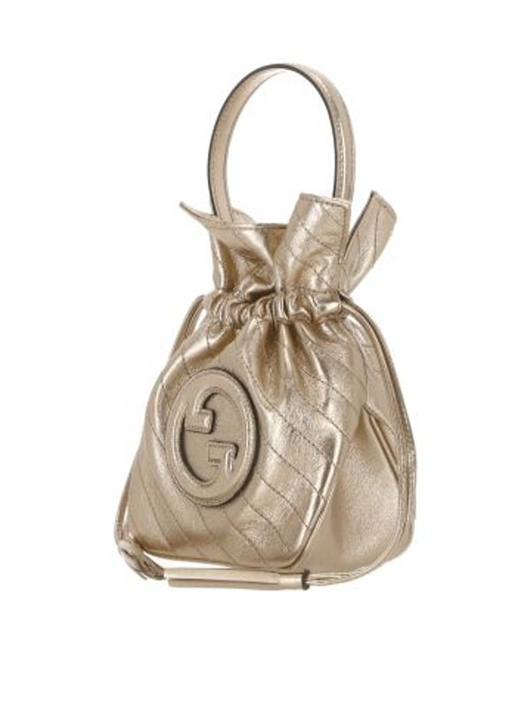 Blondie Metallic Mini Bucket Bag