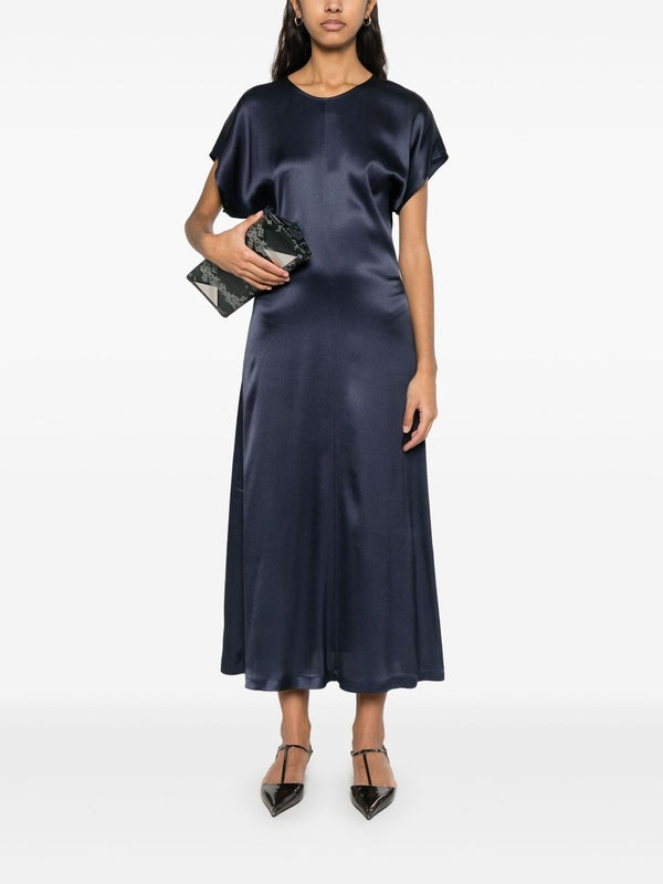 Elga Silk Blend Long Dress