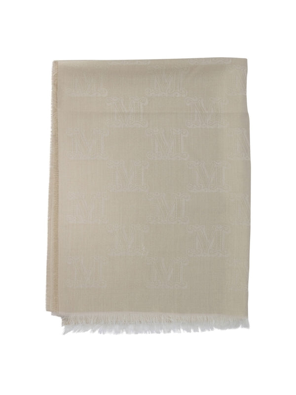 Monogram Fringe Silk Blend Muffler