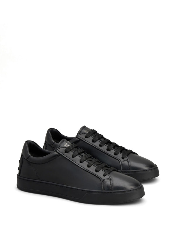 Black Leather Lace-up Shoes