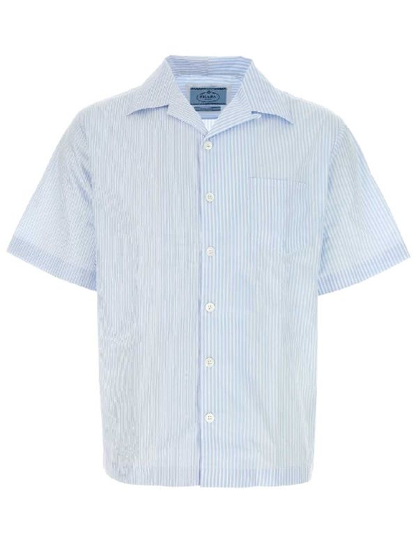 Back Triangle Logo Stripe Shirt