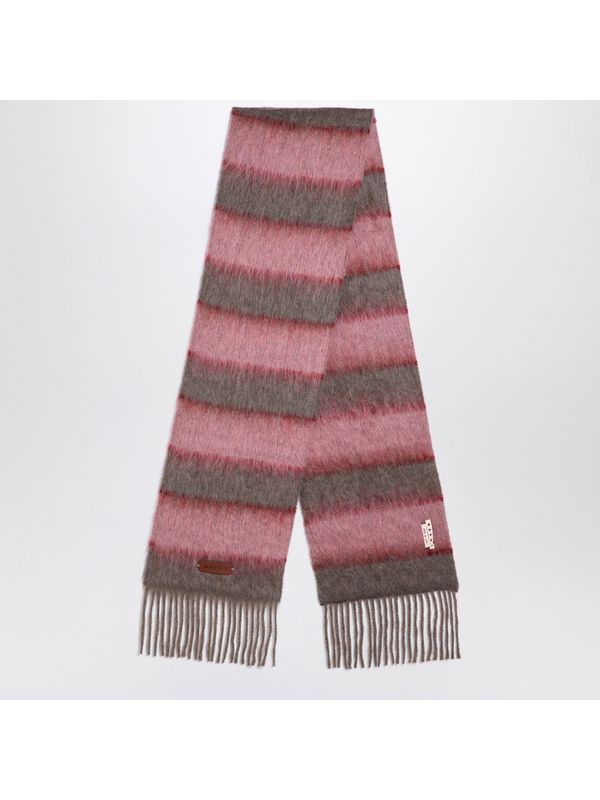 Stripe Wool Blend Muffler