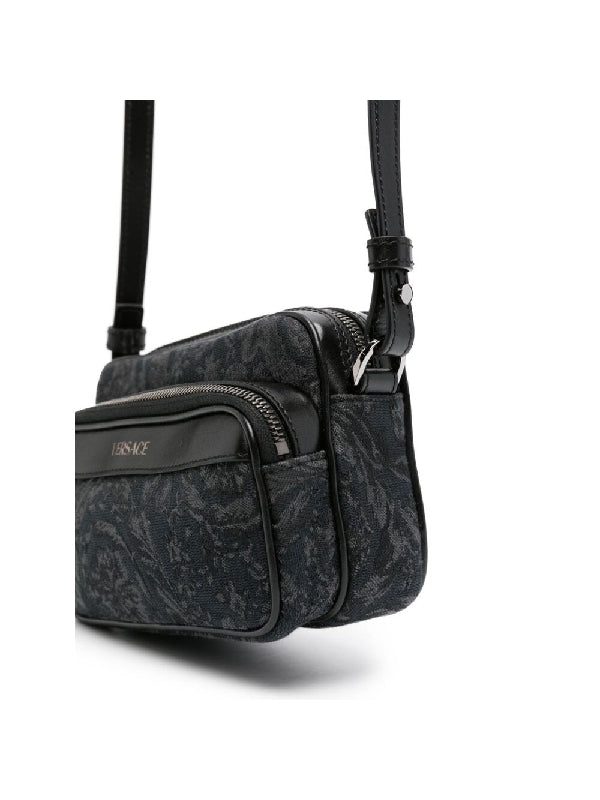 Baroque Printing Zipper Pocket Crossbody
  Bag