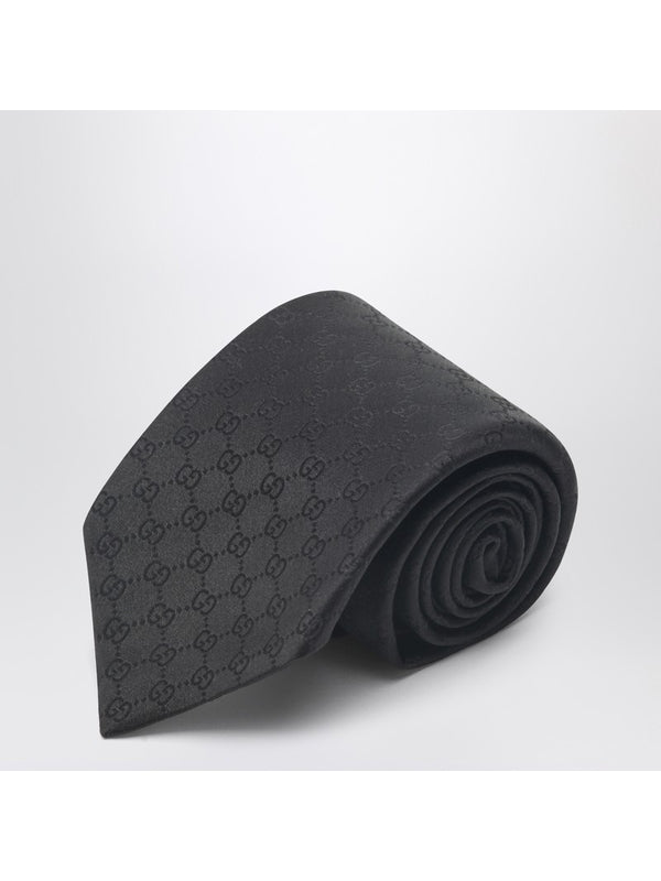 Gg Pattern Silk Tie