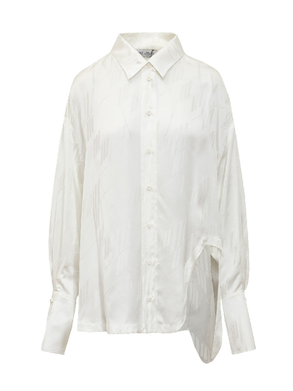 All-Over Logo Pattern Viscose Shirt