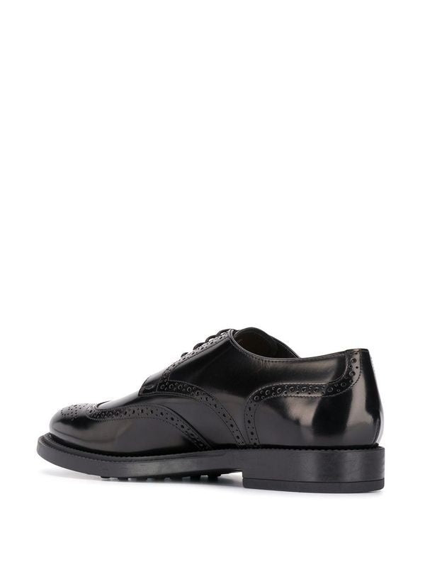 Tod's Flat shoes Black Lace-ups