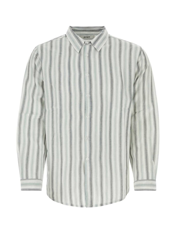 Stripe Pattern Cotton Shirt