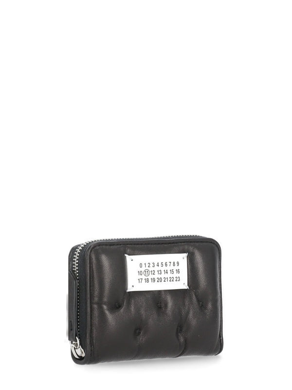 Number Logo Patch Padded Coin Wallet