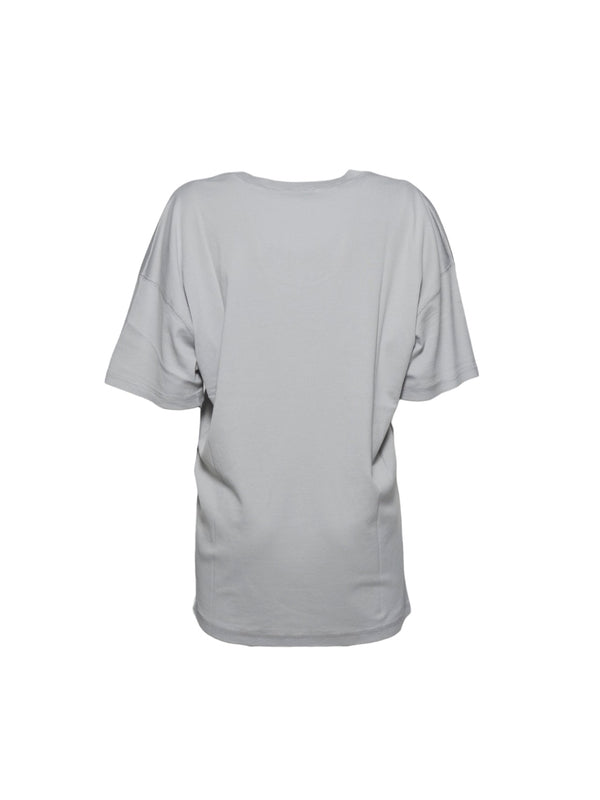 Ribbed Crewneck Cotton T-shirt
