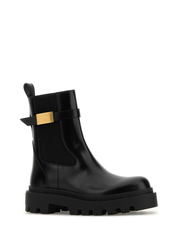 Alba Logo Detail Strap Chelsea Boots