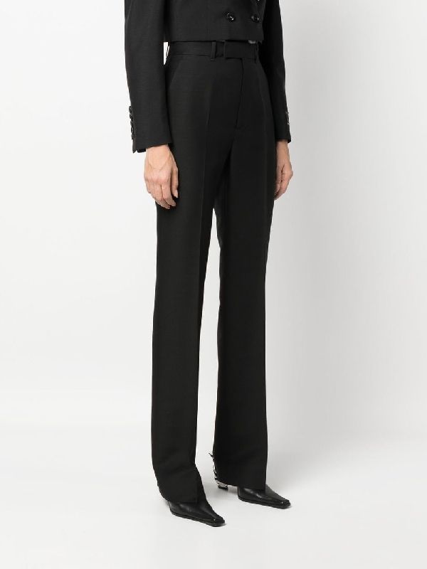 Wool Silk Tailored Pants