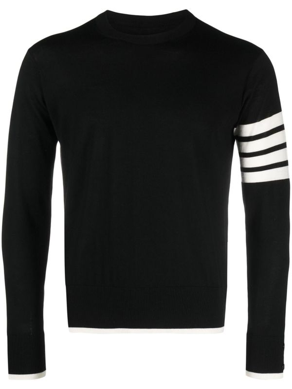 4-bar Crewneck Wool Knit