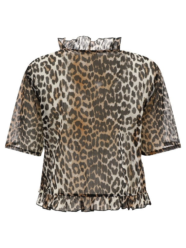 Animal Printing Short Sleeve Shirt