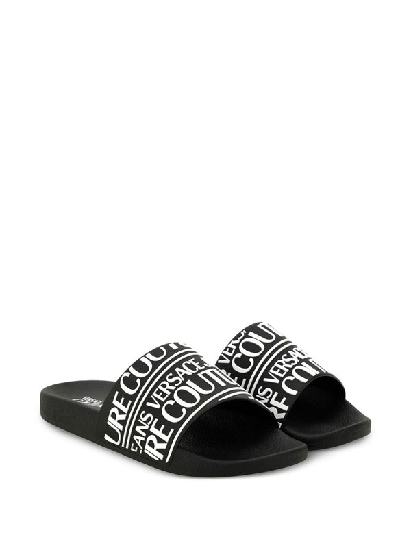 Versace Black Slides