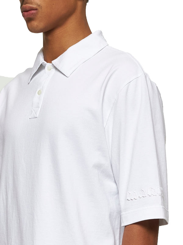 White Cotton Polo Shirt