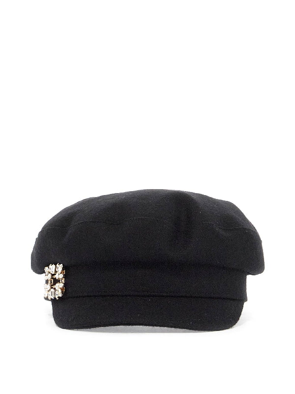 Jewel Buckle Wool Sailor Hat - Jente