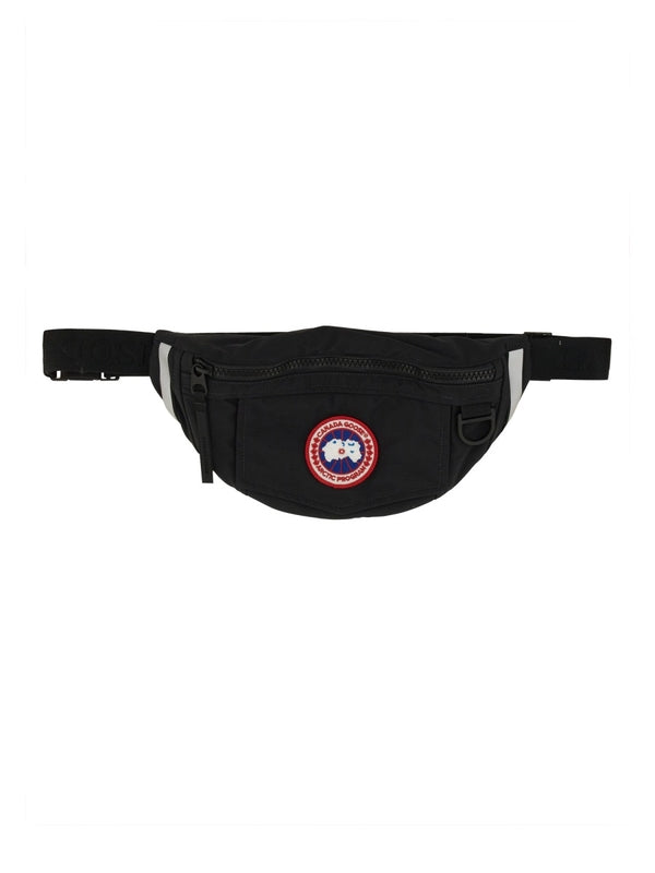 Logo Patch Nylon Belt Bag