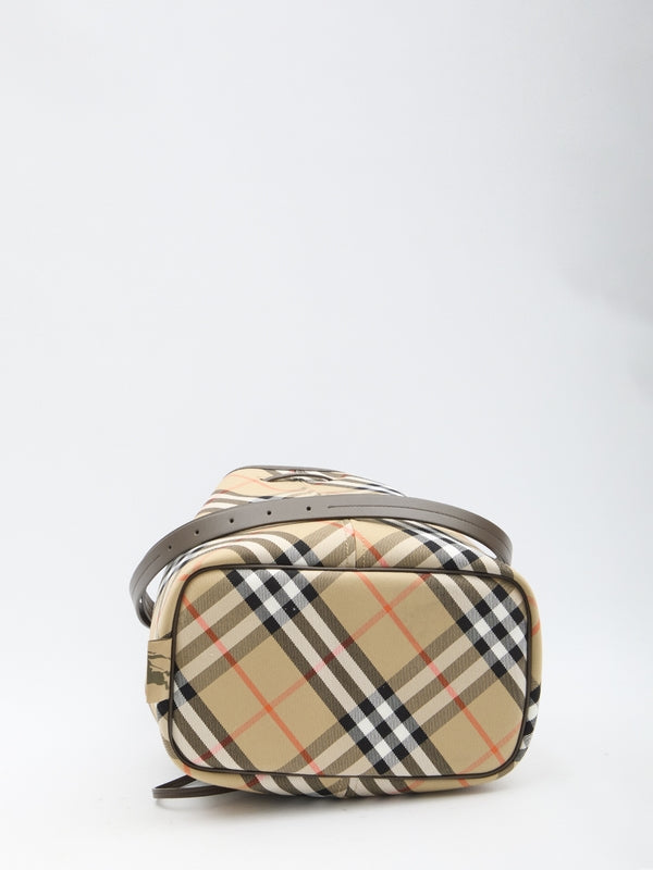 Vintage Check Cotton Bucket Bag - Jente