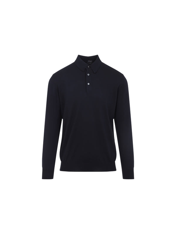 Kiton Navy Knitted