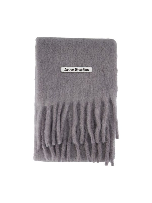Acne Studios Grey Wool Mufflers
