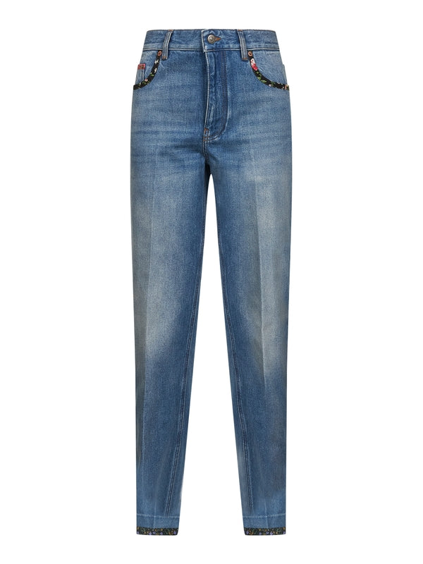 Valentino Sky Blue Denim Pants