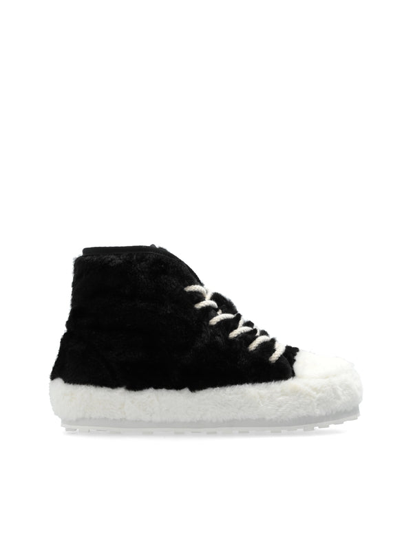 Fake Fur High Top Sneakers