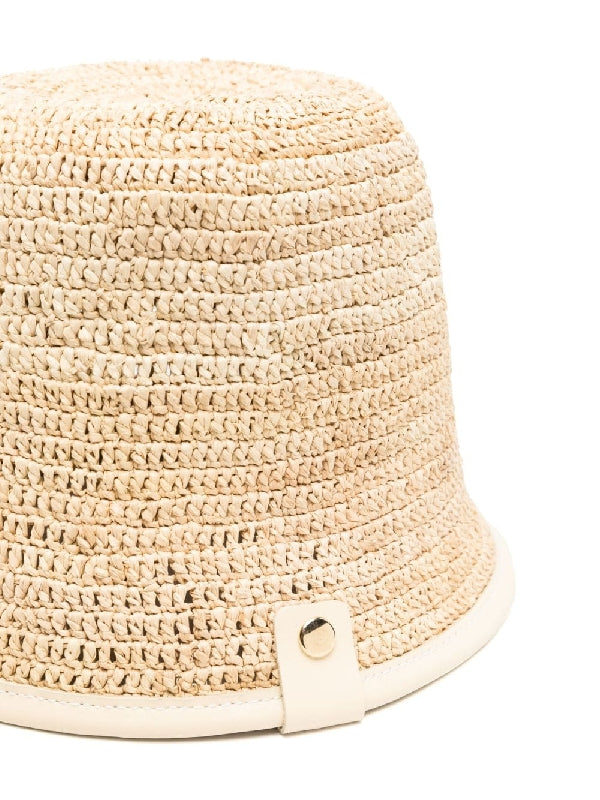 Logo Patch
  Raffia Bucket Hat