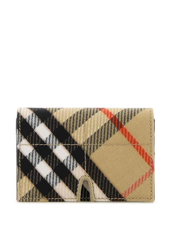 Vintage check card wallet