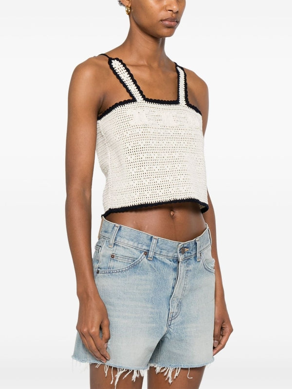 Celine Beige Sleeveless Top