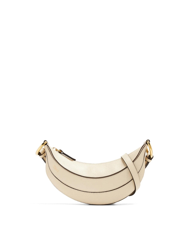 Banana calfskin shoulder bag