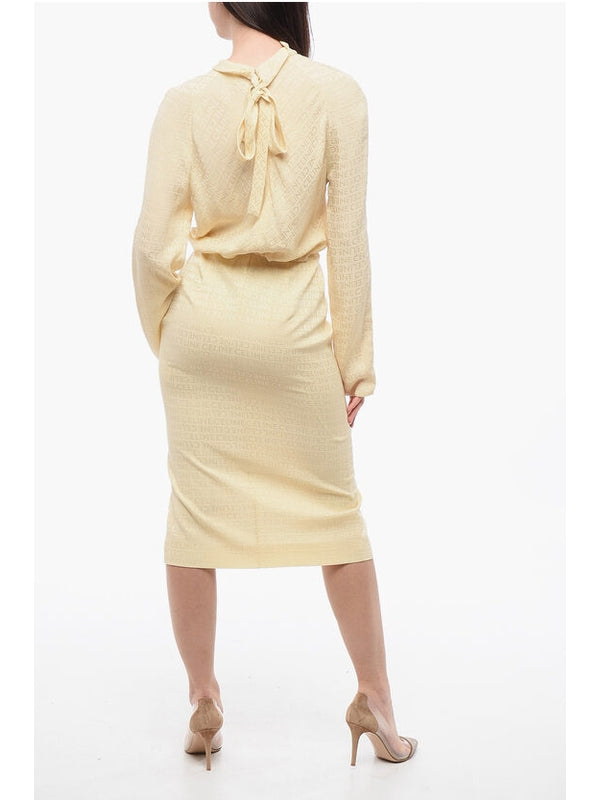 Celine Beige Midi Dress