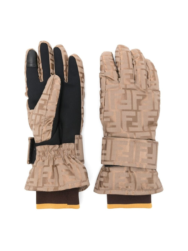 Allover FF Jacquard Strap Gloves