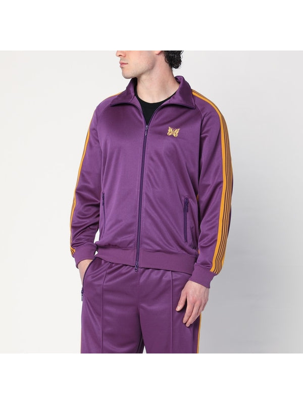 Embroidered Logo Zip-Up Track Jacket