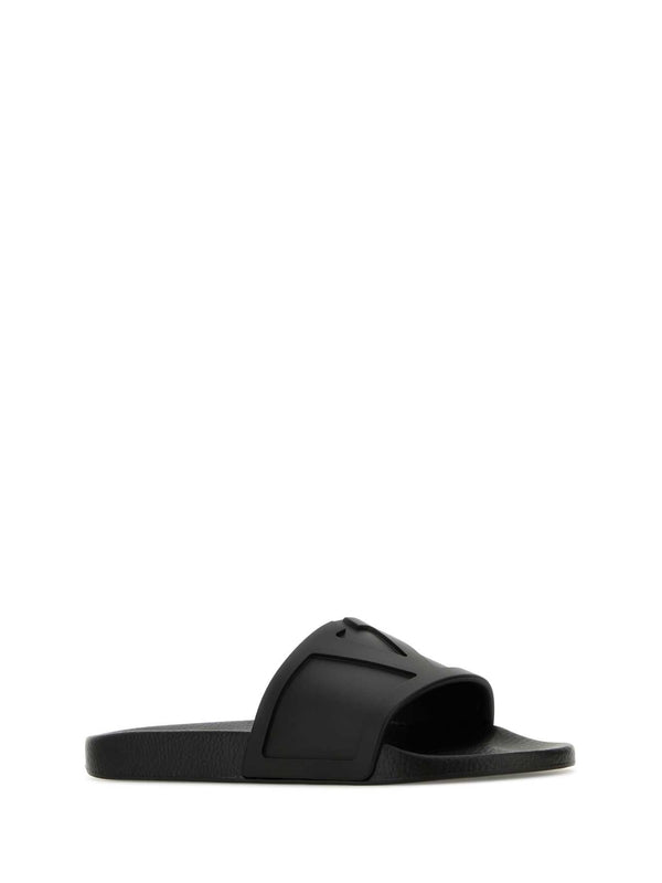 Valentino Black Slides