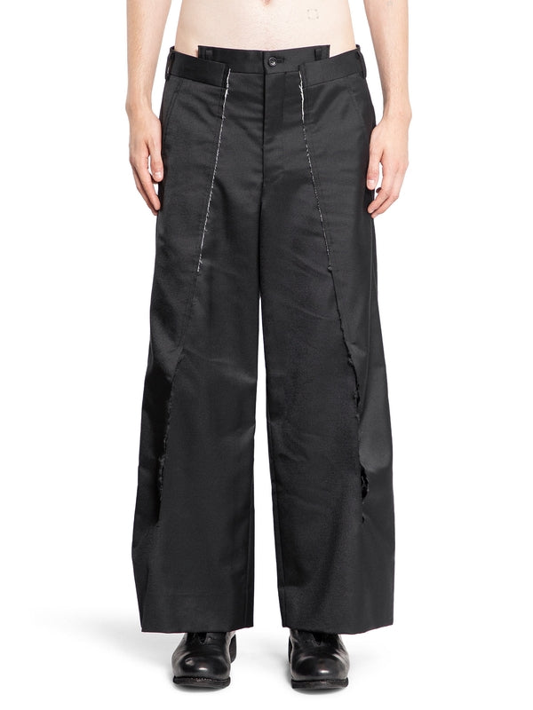 Wool Nylon Wide Pants