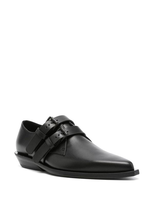 Bowie Leather Monk Strap Shoes