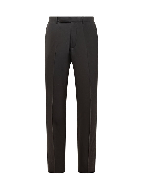 Black Wool Tailored Pants