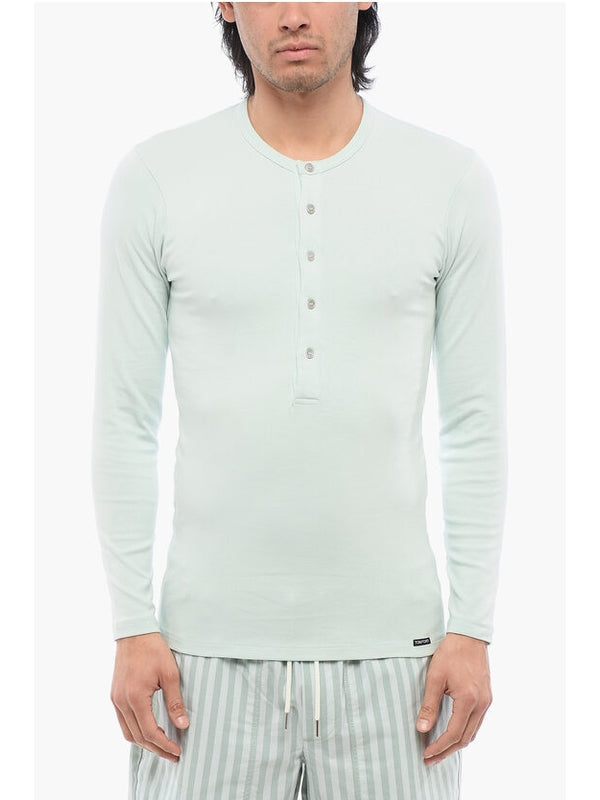 Tom Ford Sky Blue Long Sleeve Top
