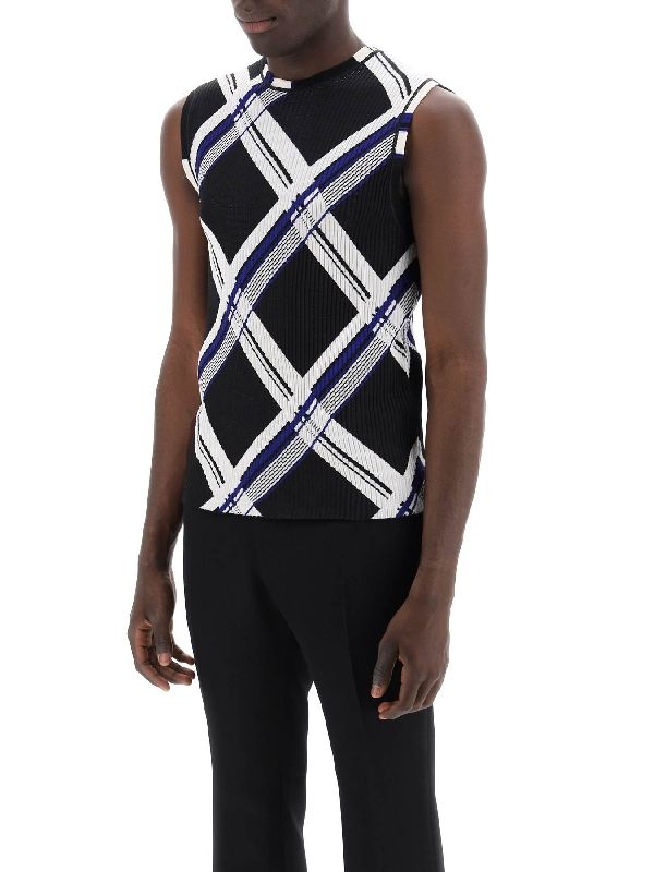 Check Silk Tank Top - Jente